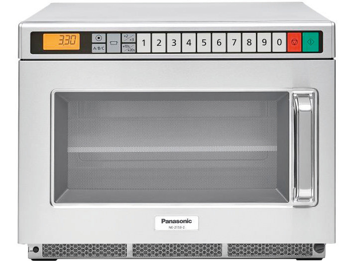 Panasonic-Mikrowelle NE-2153-2 2100 W 18 l mit Zwischenplatte mit Tastenfeld